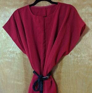 Red Huipil Dress as seen on Frida Kahlo